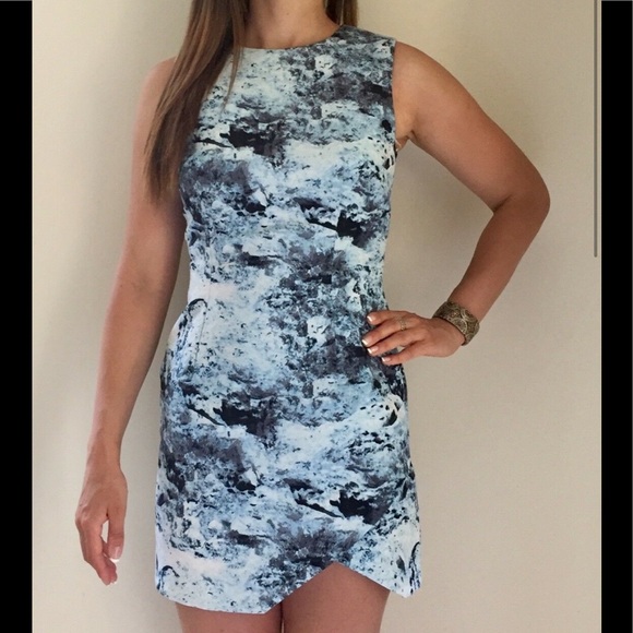 Keepsake the Label Body-Con Dress Asymmetrical Hem - Picture 1 of 6